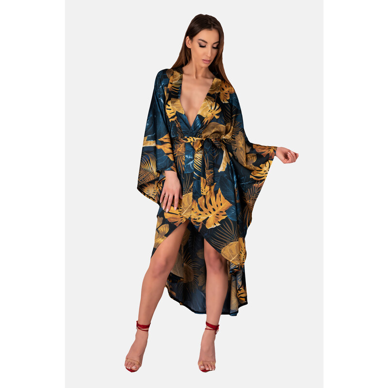 Dámský župan LivCo Corsetti Fashion Housecoat Handis Multicolour