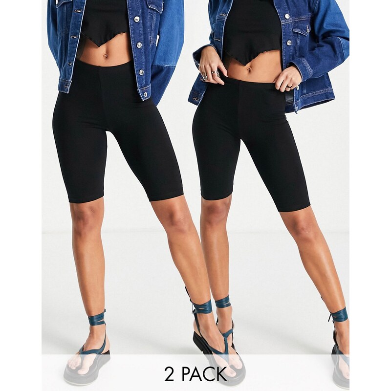 ONLY 2 pack legging short in black 89661751