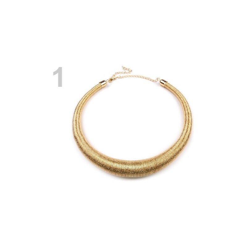 Stoklasa Kovový náhrdelník spirálový (1 ks) - 1 zlatá