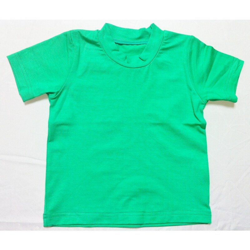 Bambusové tričko - dětské bambusové tričko s krátkým rukávem (zelená)