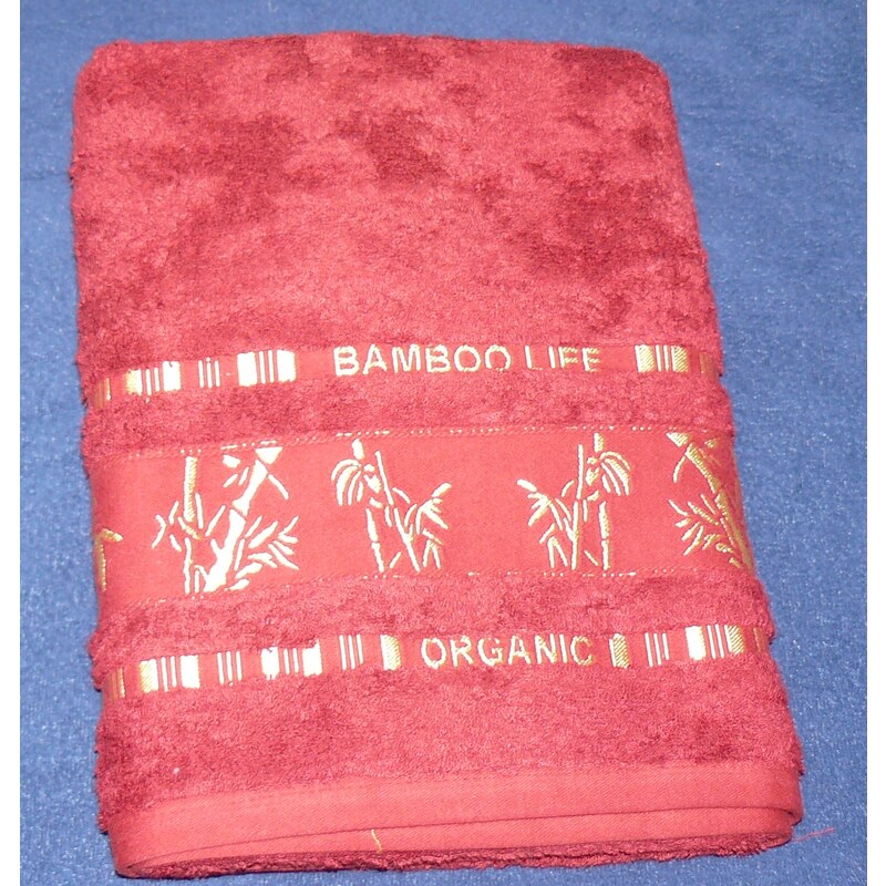 Bambusový ručník Ariatex 50x90 bordó