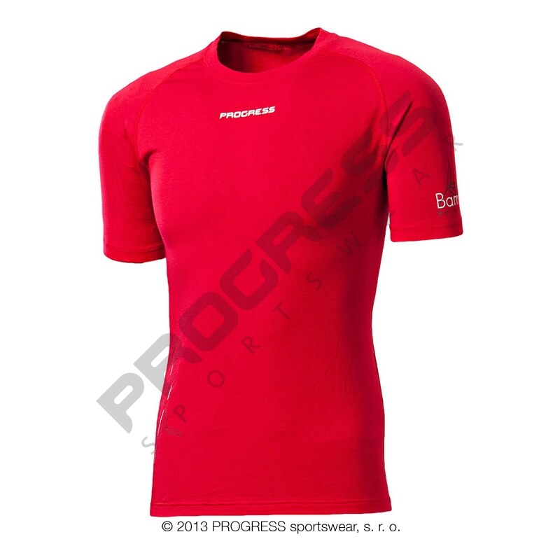 Progress Pánské tričko s krátkým rukávem (červená)