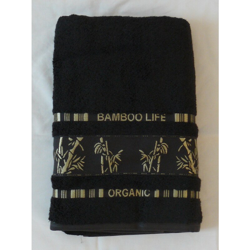Bambusový ručník Ariatex 50x90 černá