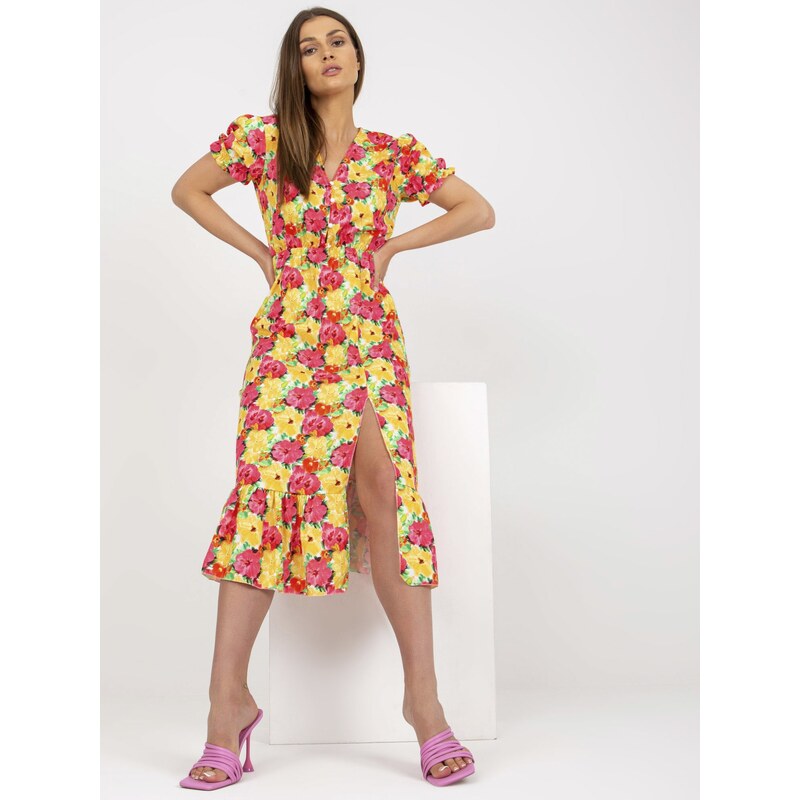 Italy Moda Dress-DHJ-SK-7006-3.39-yellow
