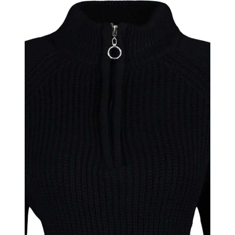 Trendyol Black High Collar Knitwear Sweater