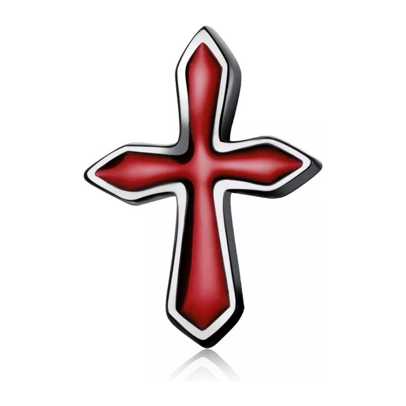 Lindas Jewelry Stříbrná náušnice na jedno ucho Kříž Ag 925/1000 IN396 72309653