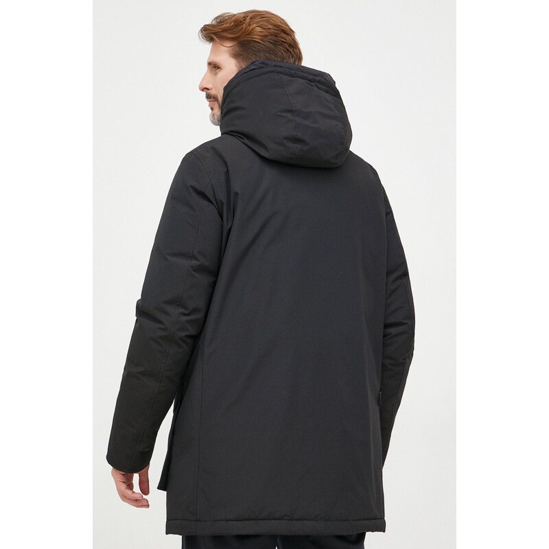 Péřová bunda Woolrich ARCTIC pánská, černá barva, zimní