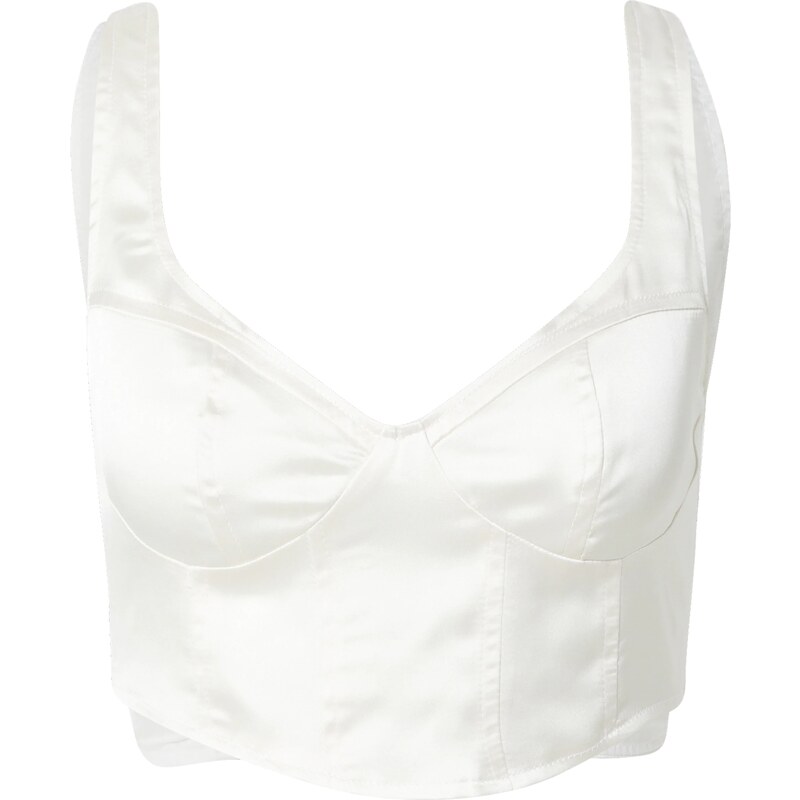 Nasty Gal Top slonová kost