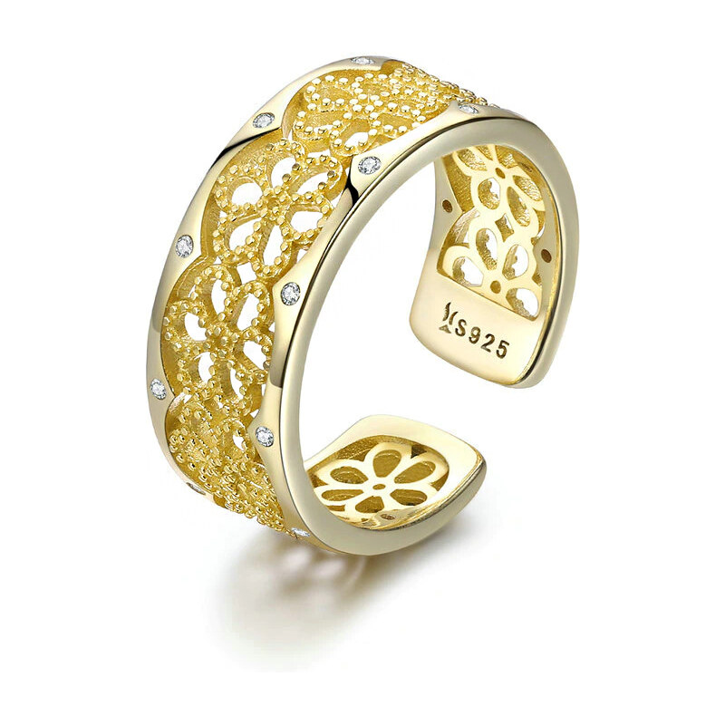 P&J Jewellery Zlatý prsten Okouzlující krajka GRUNI1