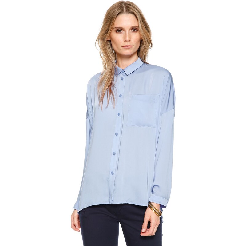 s.Oliver Satin blouse in an oversized fit