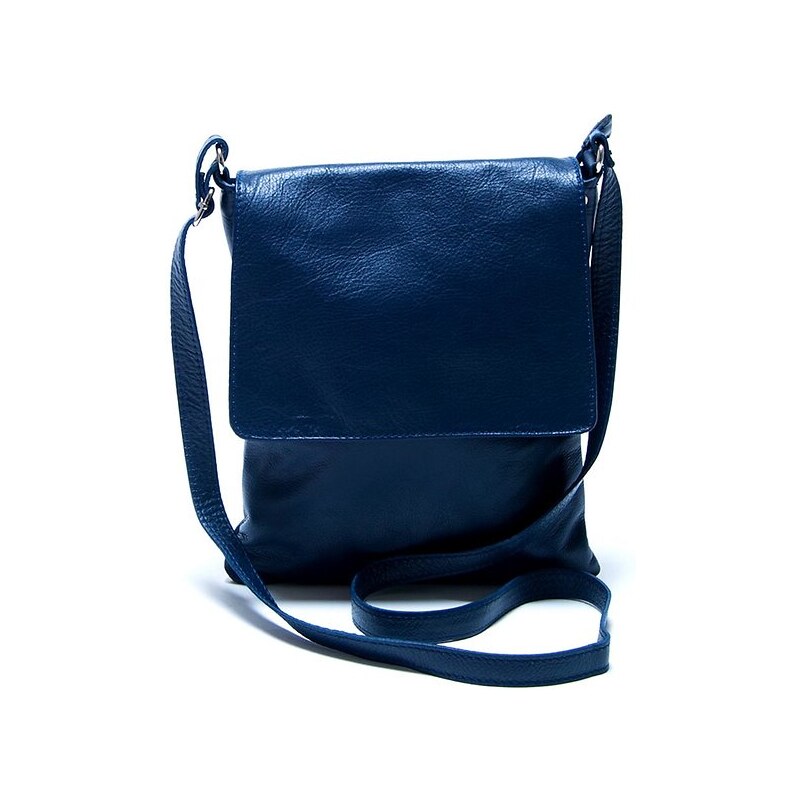 Dámská kožená modrá taška přes rameno Renata Corsi