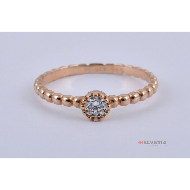 Couple Luxur Zlatý dámský prsten 1263030 Velikost prstenu: 52
