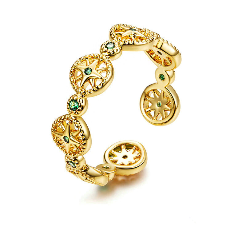 P&J Jewellery Zlatý prsten Skládací kompas GRUNI2