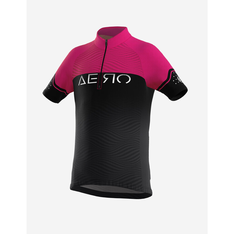 Bicycle Line - Italské cyklistické oblečení Dětský cyklistický dres AERO S2 růžový