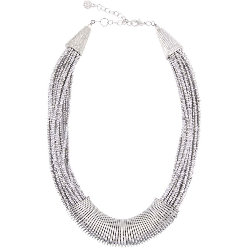 Stříbrný korálkový náhrdelník s pružinkou Pieces Jydiah