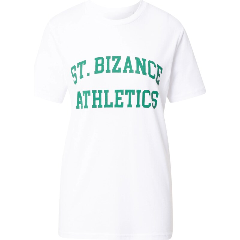 Bizance Paris Tričko GUSTIN zelená / bílá