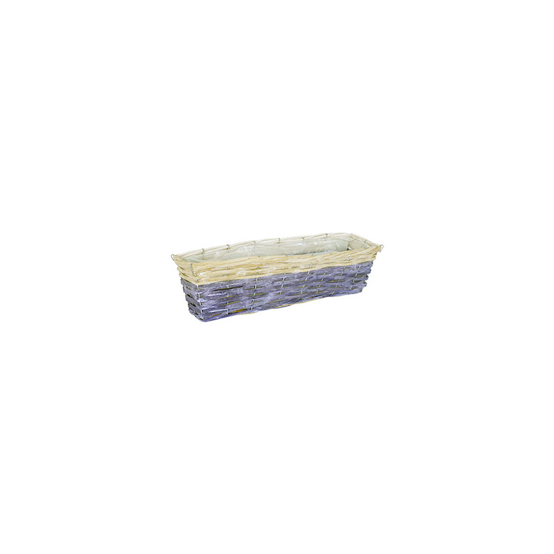 Artium Proutěný truhlík hranatý, fialovo-bílý - PRB673024
