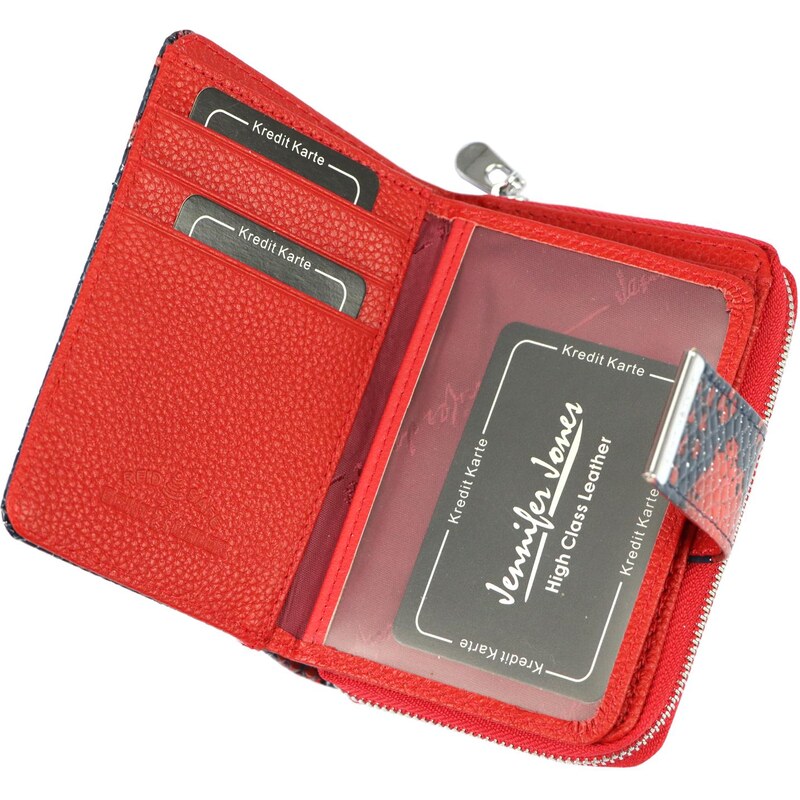 Dámská kožená peněženka Jennifer Jones 5198-10 modrá