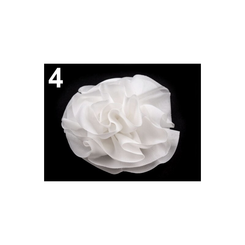 Stoklasa Růže do vlasů Ø100mm LENKA bílá