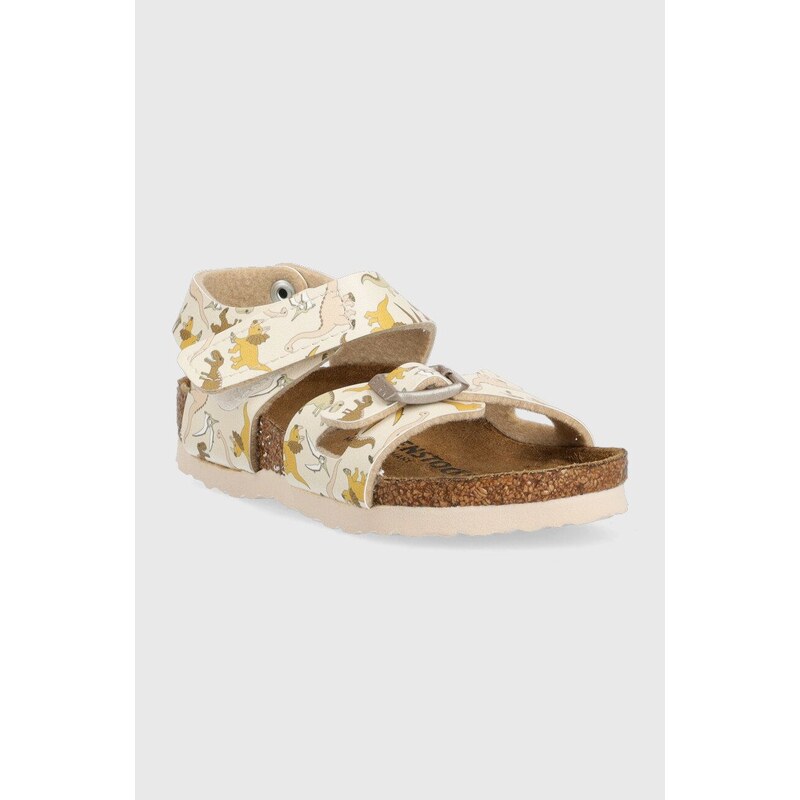 Dětské sandály Birkenstock béžová barva