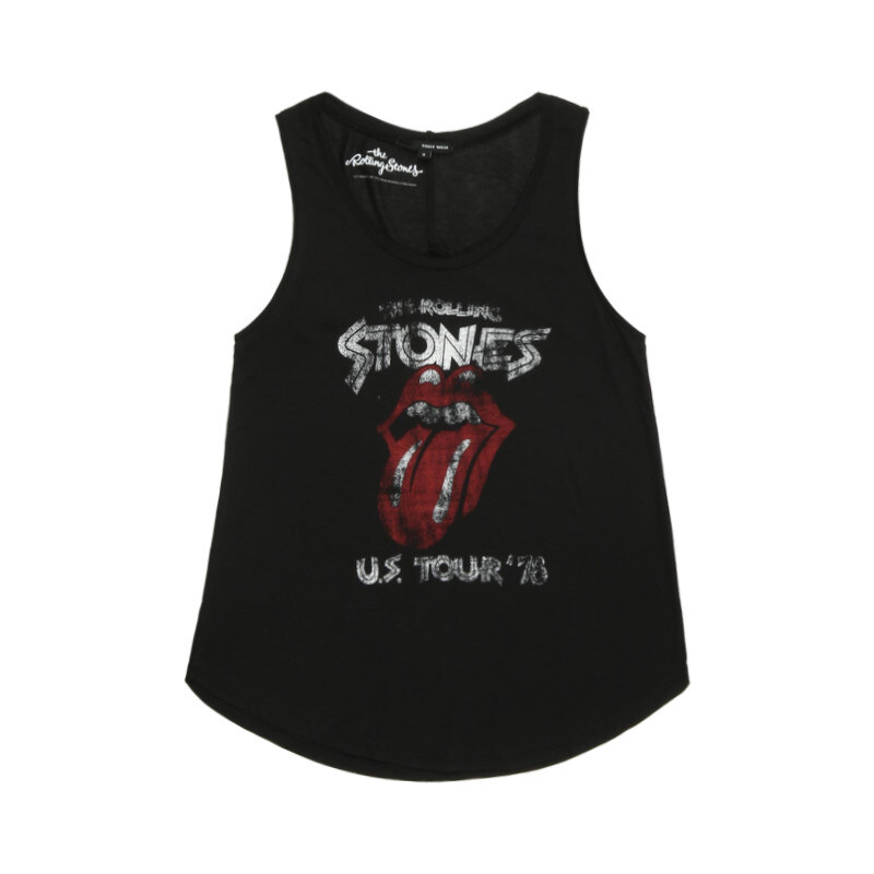 Tally Weijl Black "Rolling Stones" Sequined Vest Top
