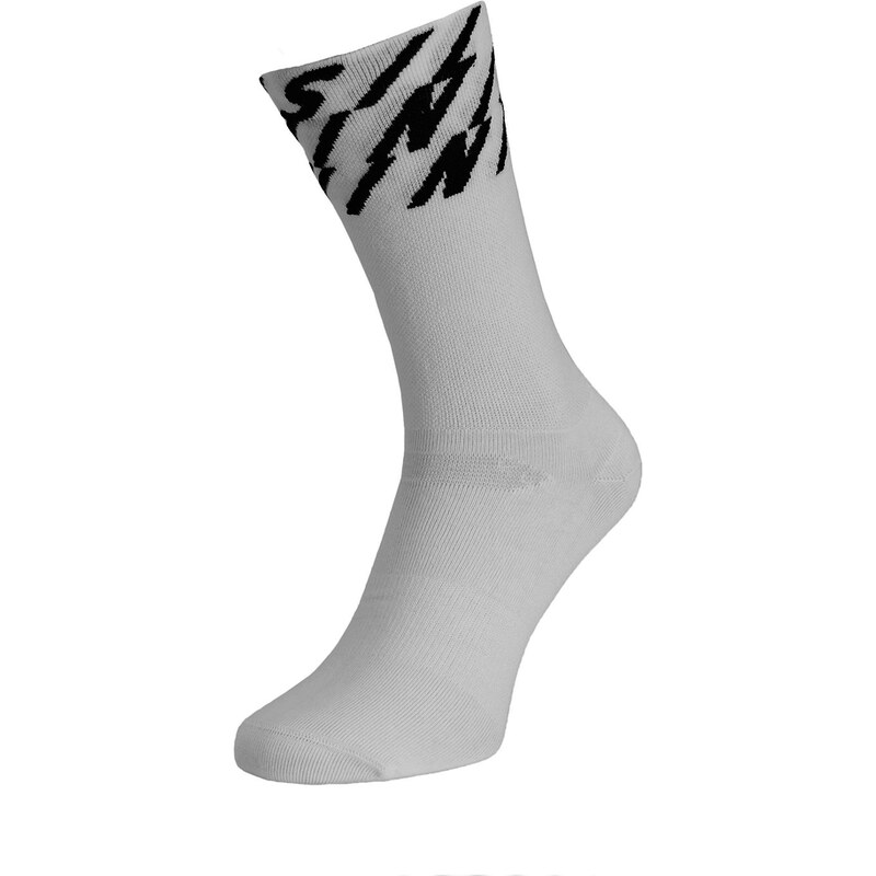 Unisex cyklo ponožky Silvini Oglio bílá/černá