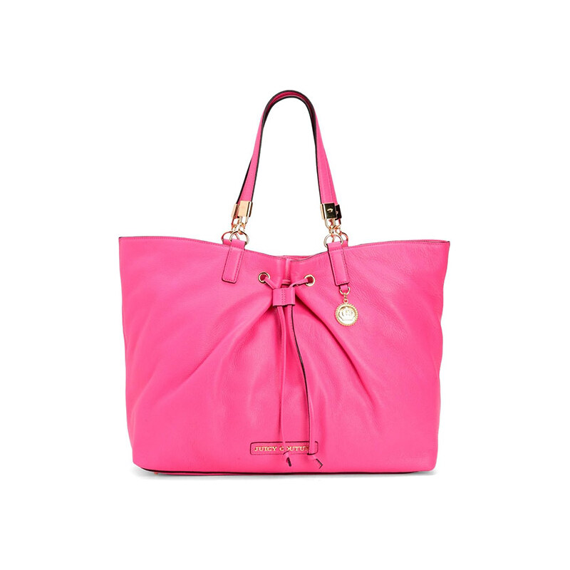 Růžová kožená kabelka Juicy Couture robertson