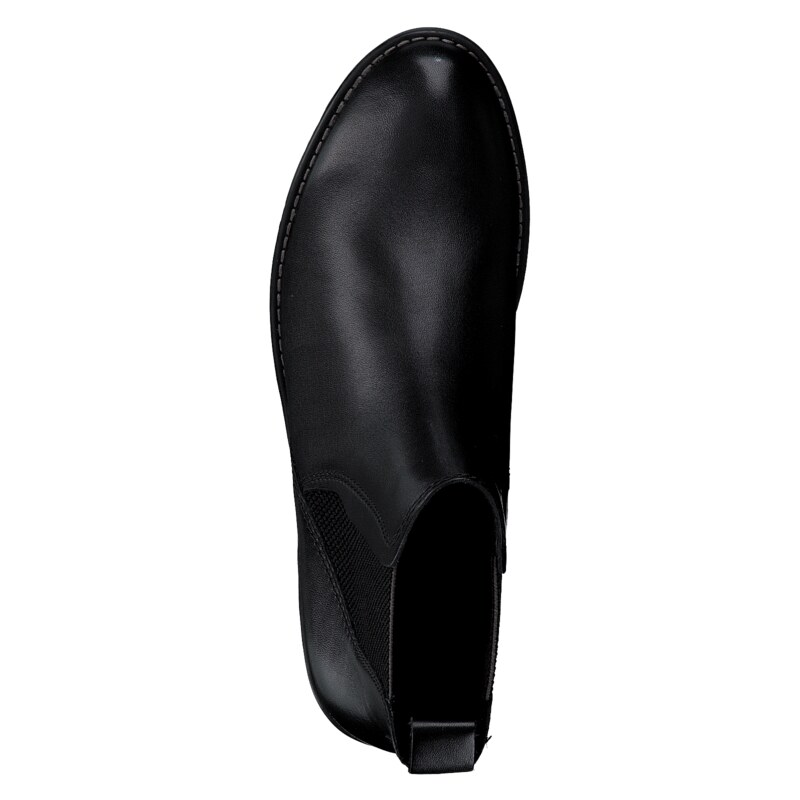 Klasická kožená dámská kotníková obuv Marco Tozzi 2-2-25366-29 černá