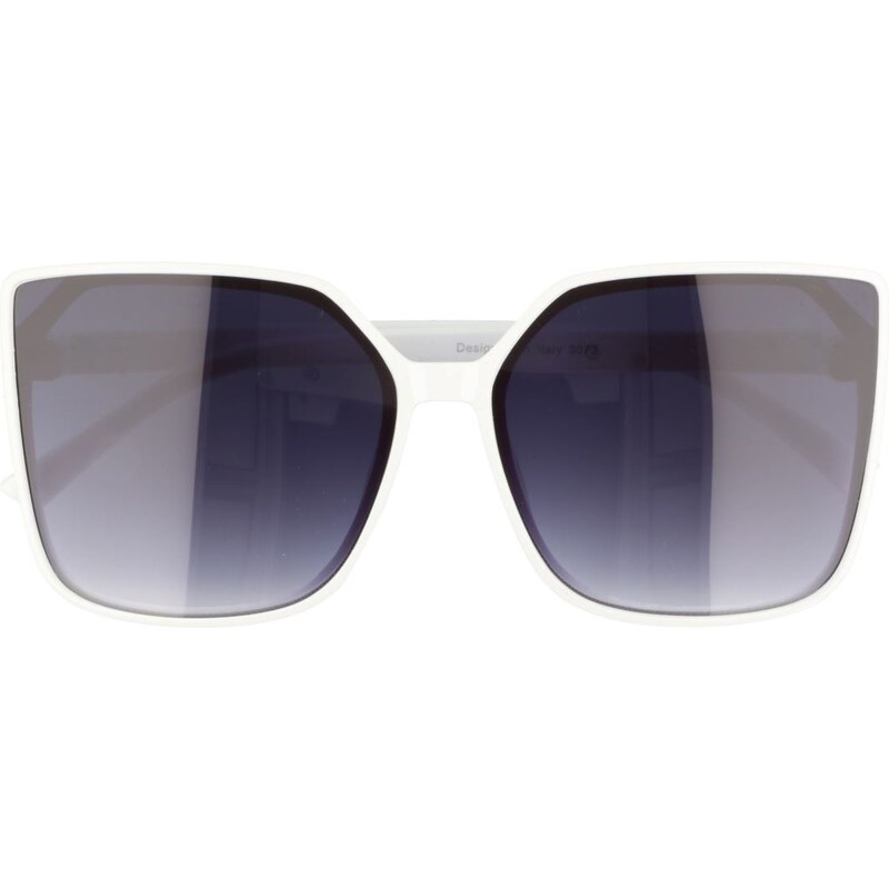 Sunmania Černo-bílé kočičí oversize brýle Nefertiti 88973540