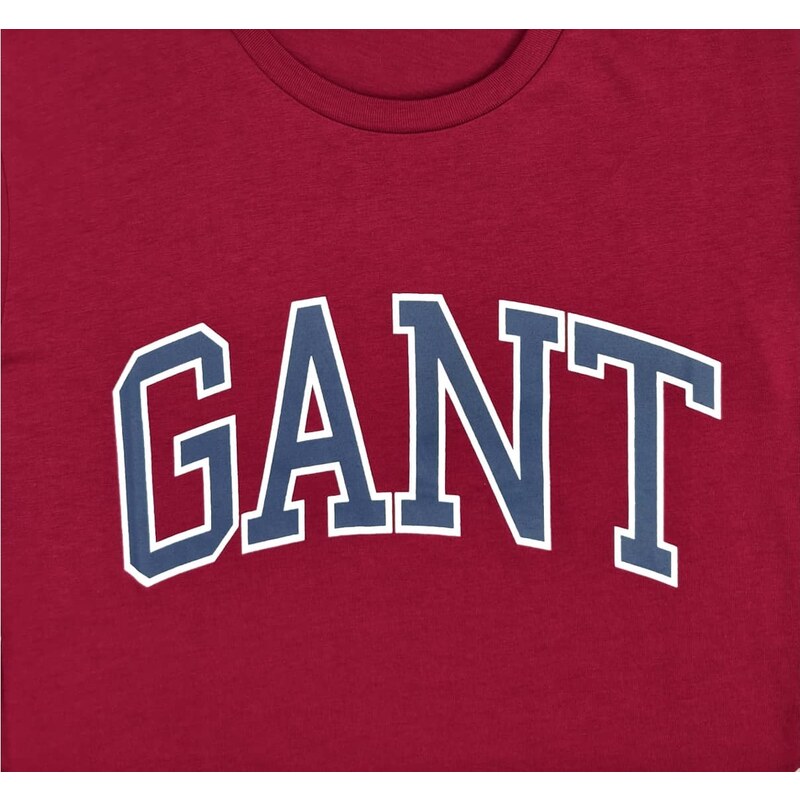Pánské vínové triko Gant