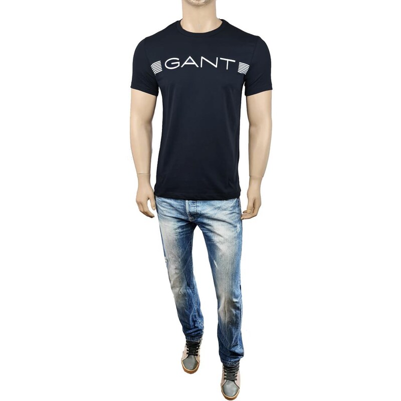 Pánské černé triko Gant