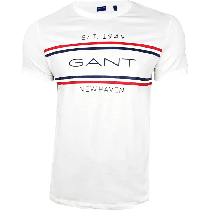 Pánské bílé triko Gant - GLAMI.cz