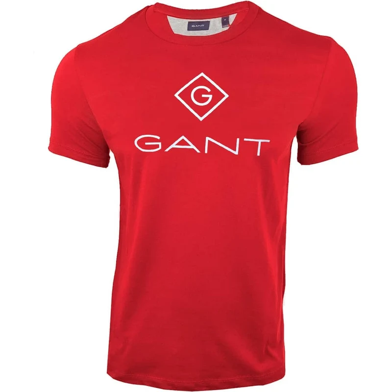 Pánské červené triko Gant - GLAMI.cz