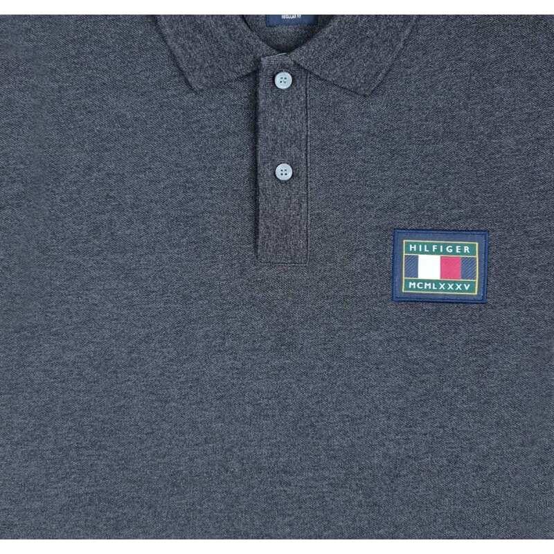 Pánské šedé polo triko Tommy Hilfiger