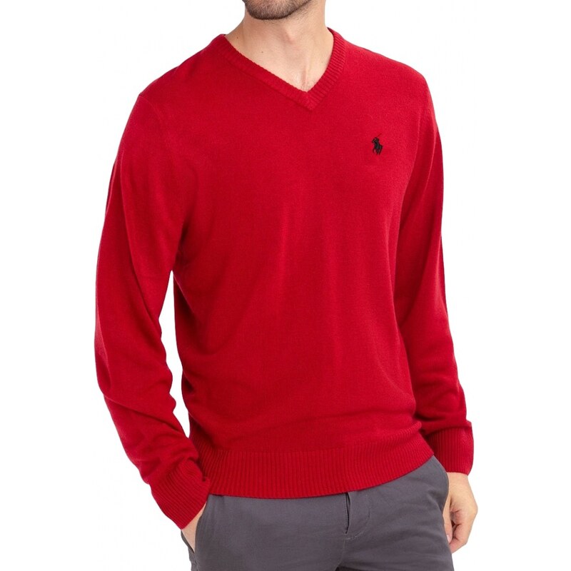 Pánský červený svetr Ralph Lauren