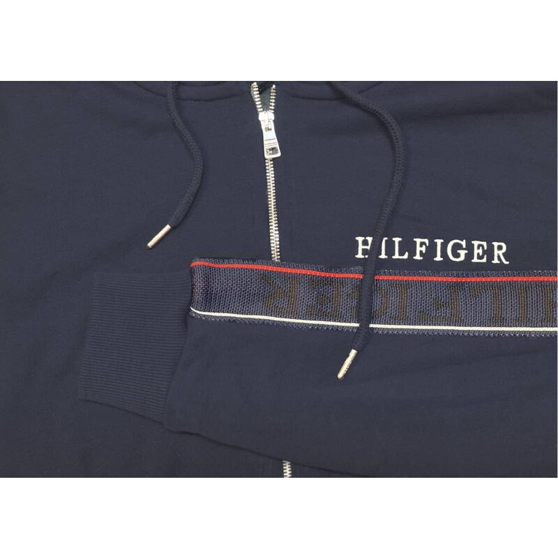 Pánská modrá mikina Tommy Hilfiger na zip