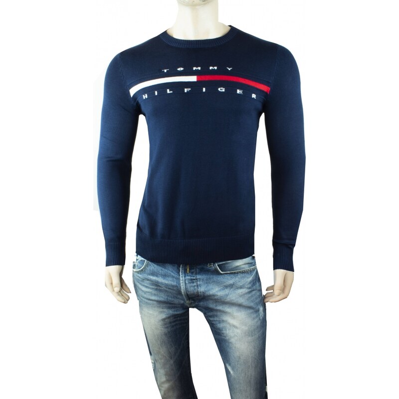 Pánský modrý svetr Tommy Hilfiger