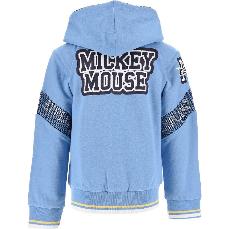 DISNEY Modrá chlapecká mikina Mickey Mouse Světle modrá
