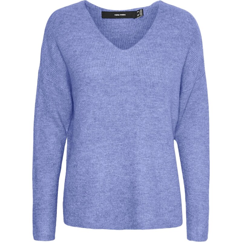 VERO MODA Svetr VMcrewlefile kouřově modrá 73106420