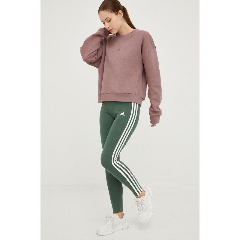 Mikina adidas Performance dámská, fialová barva, hladká