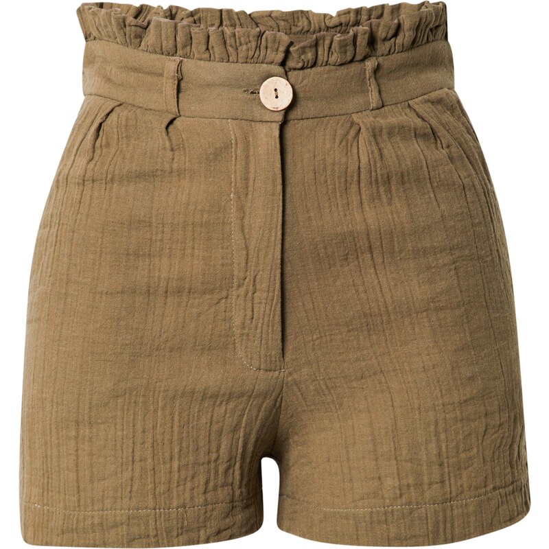 Bizance Paris Kalhoty se sklady v pase GWEN khaki