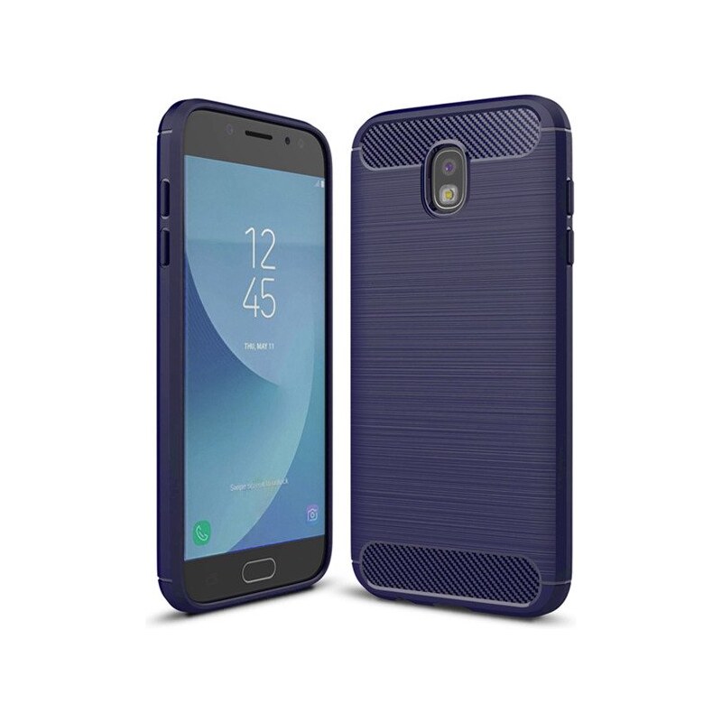IZMAEL.eu Pouzdro Carbon Bush TPU pre Samsung Galaxy A9 2018 pro Samsung Galaxy A9 2018 modrá
