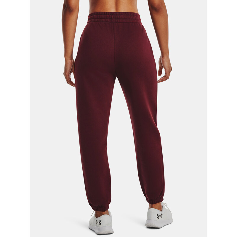 Under Armour Kalhoty Essential Fleece Joggers-RED - Dámské