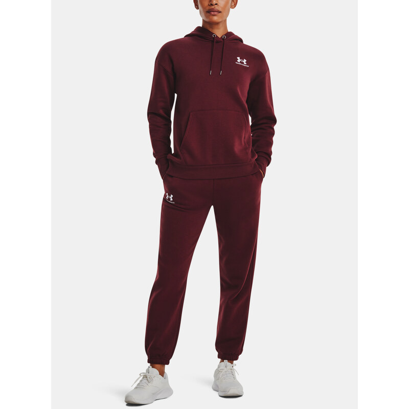 Under Armour Kalhoty Essential Fleece Joggers-RED - Dámské