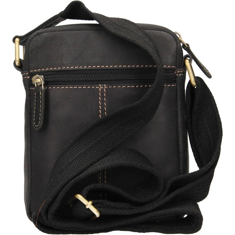 Pánská kožená taška přes rameno HGL Semmy - černá