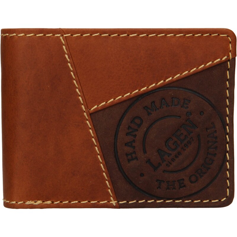Pánská kožená peněženka Lagen Baltesar - hnědá