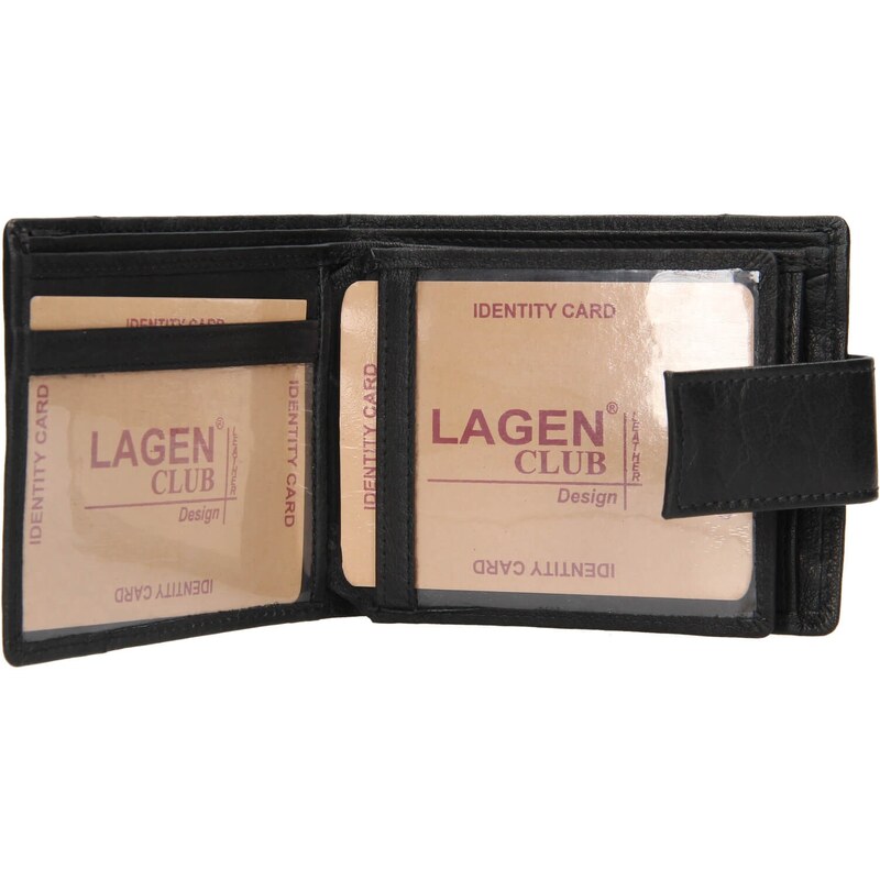 Pánská kožená peněženka Lagen Jacki - černá