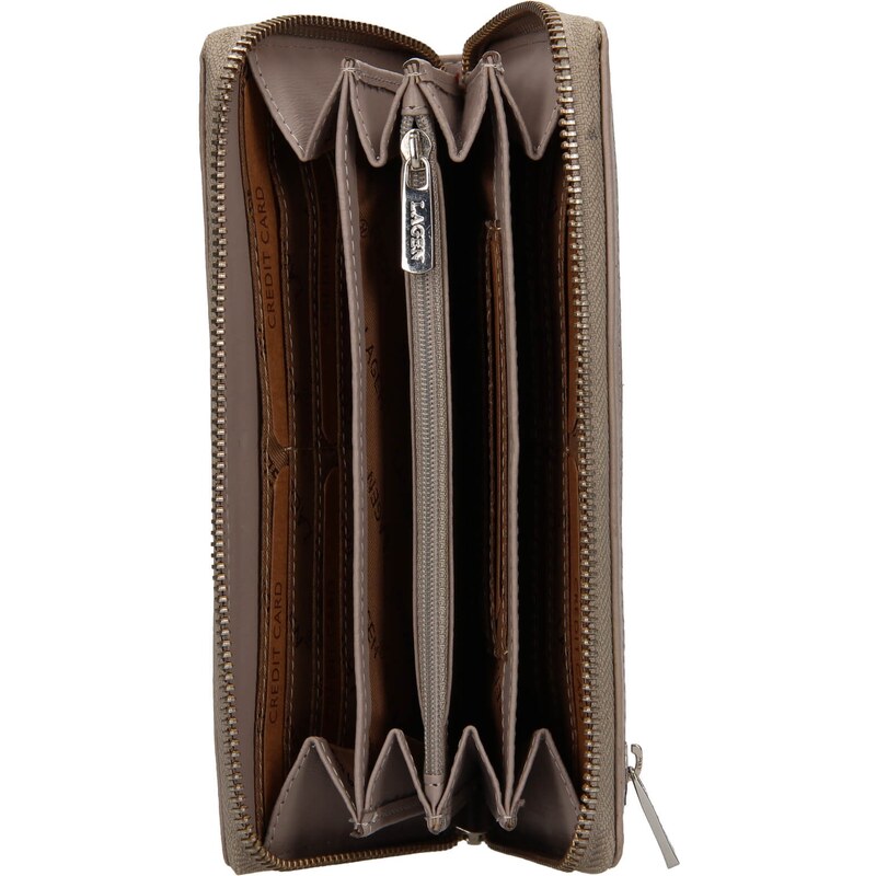 Dámská kožená peněženka Lagen Dita - šedá