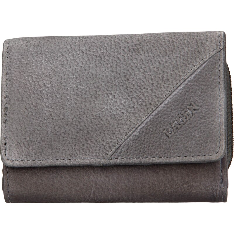 Dámská kožená peněženka Lagen Norra - šedá