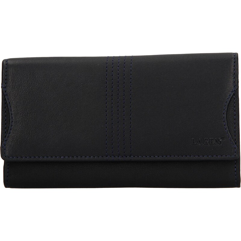 Dámská kožená peněženka Lagen Sarah - modrá